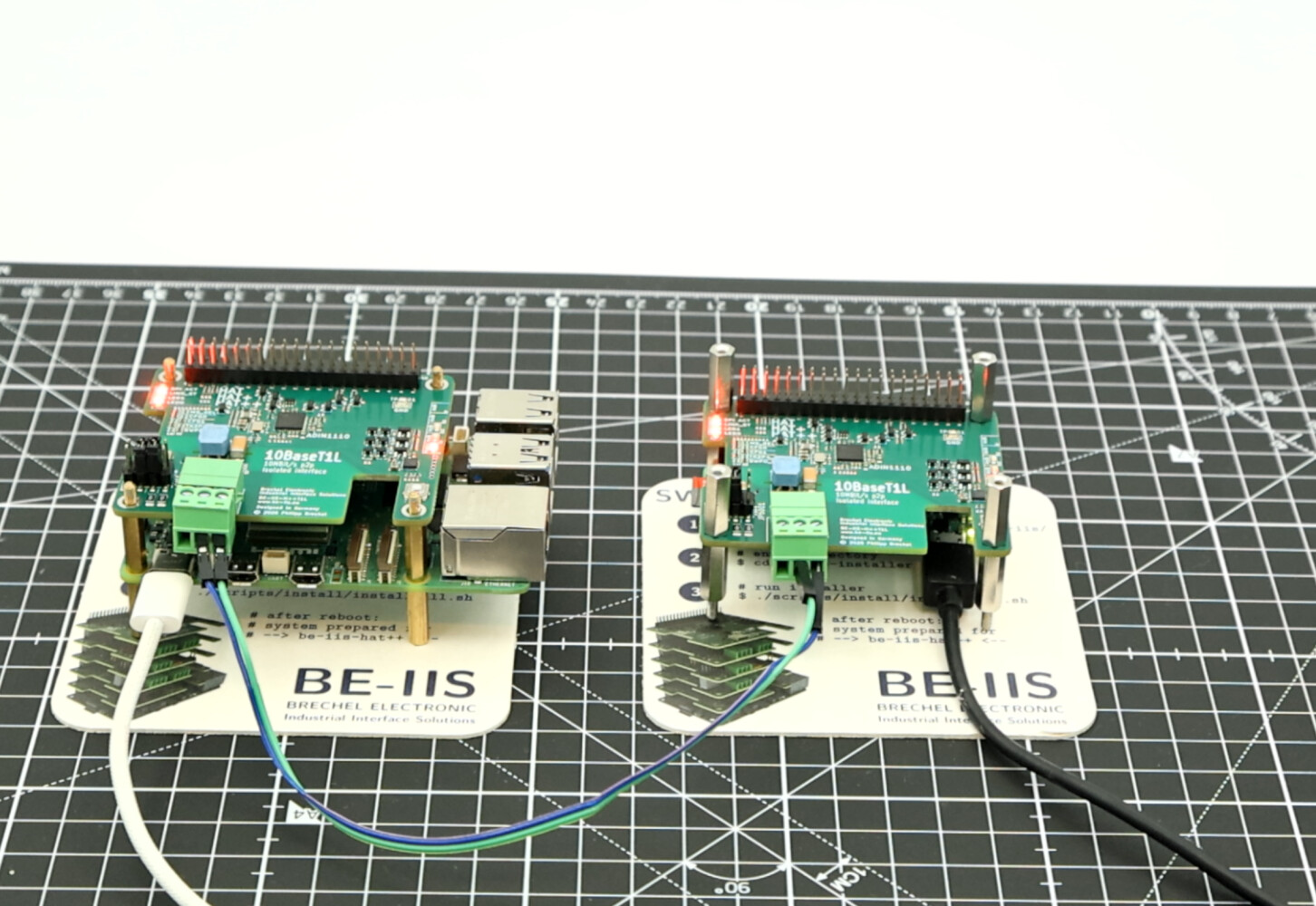 100 m YV 2×0.6/1.1 cable test setup