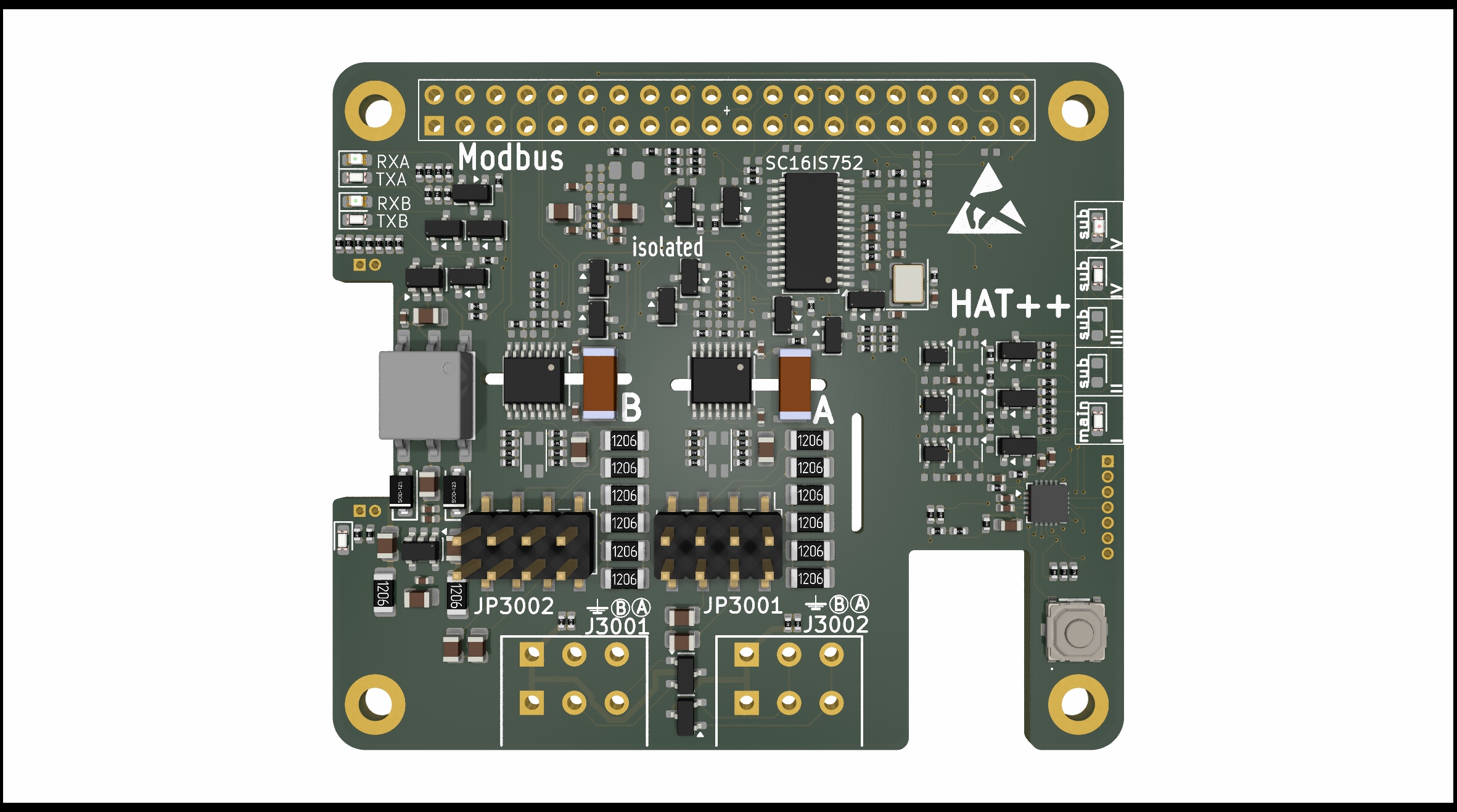 Dual MODBUS Industrial HAT++