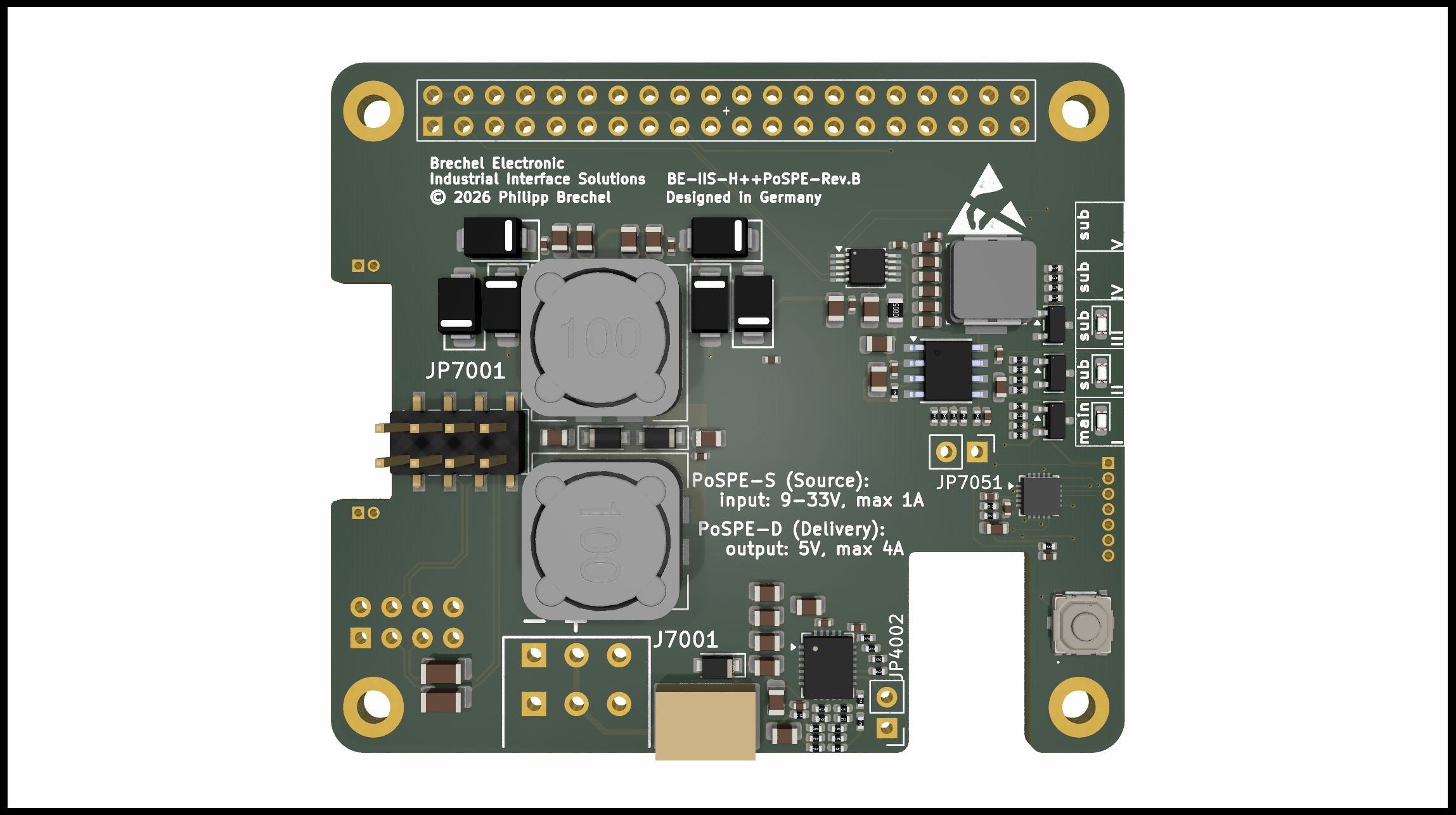 PoSPE Industrial HAT++ Extension Board