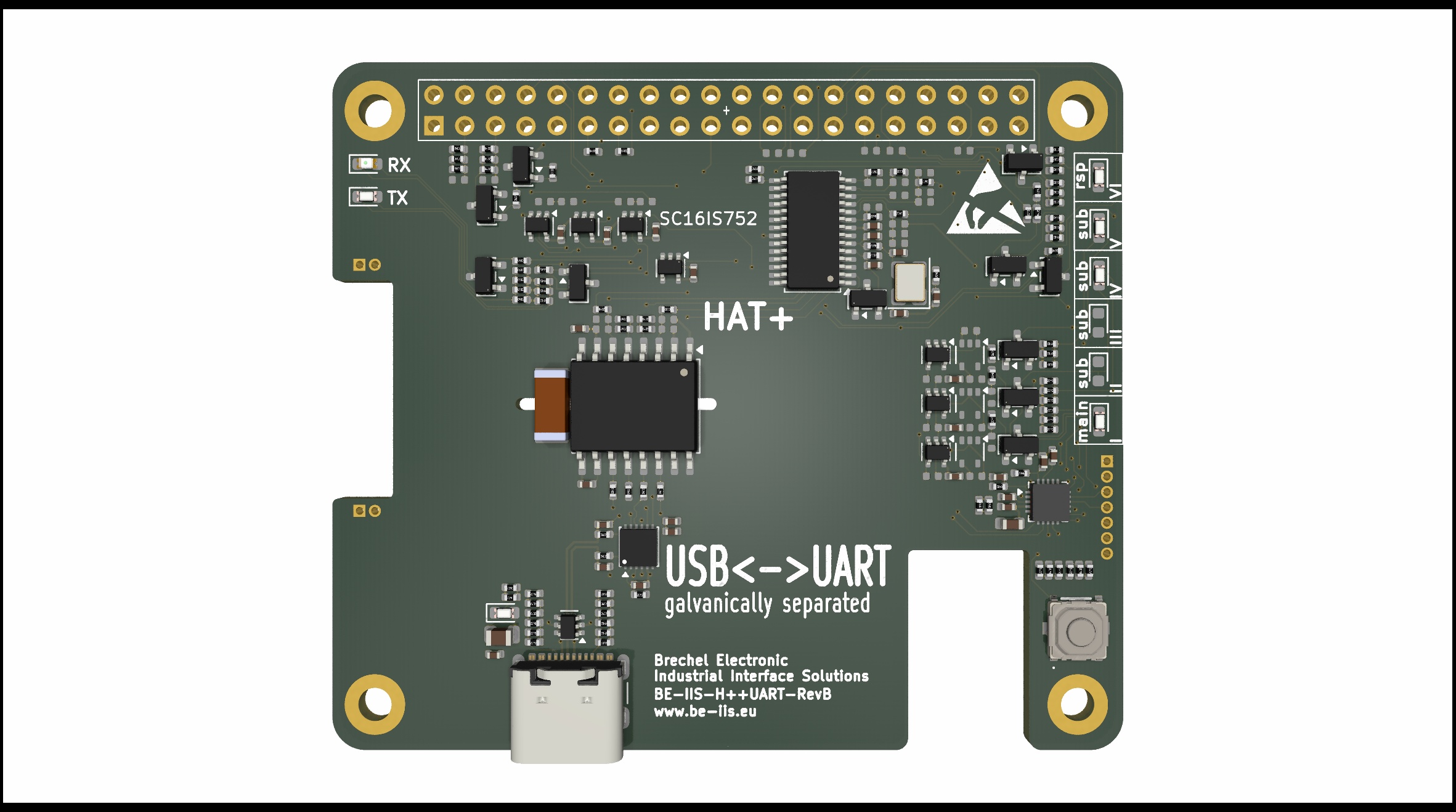USB to UART Industrial HAT++
